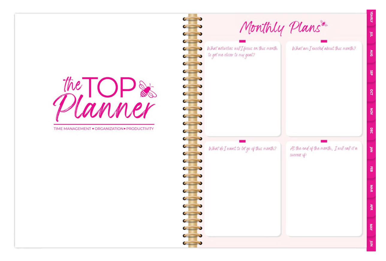 Digital TOP Planner for July 2025 - June 2026
