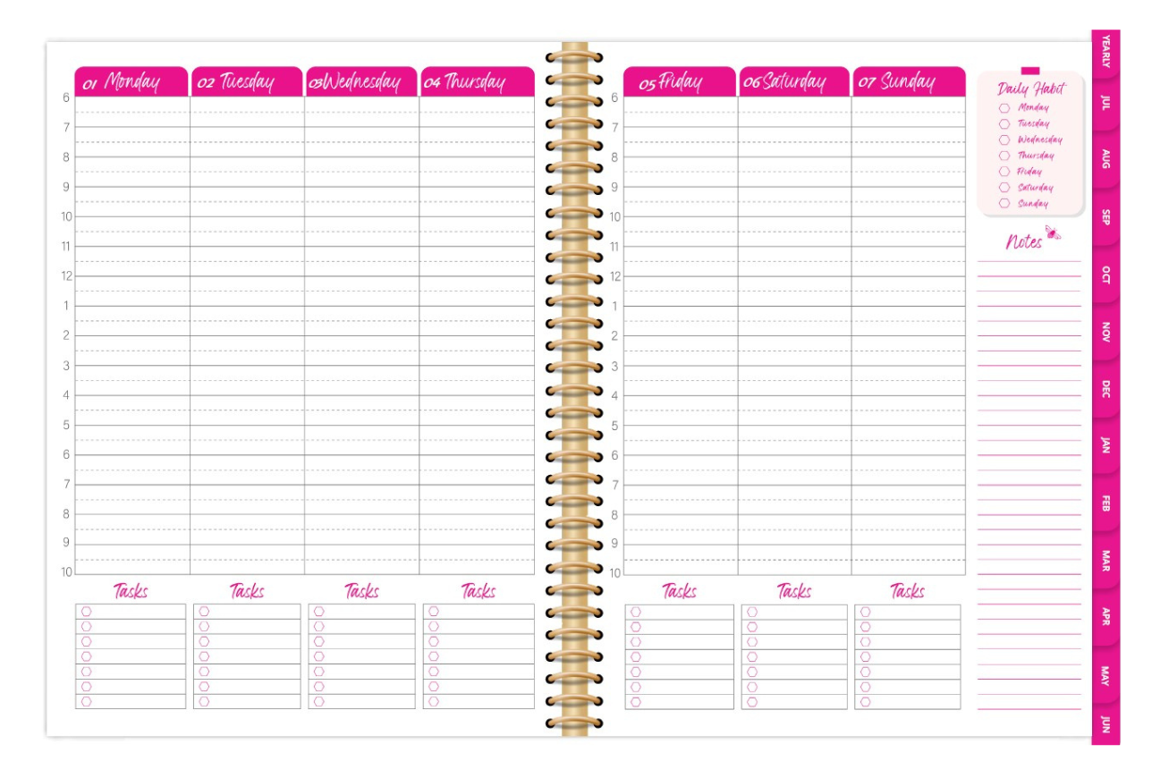 Digital TOP Planner for July 2025 - June 2026