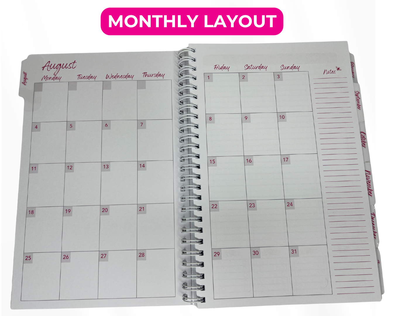 Hot Pink TOP Student Planner Bundle | 2025-2026 School Year