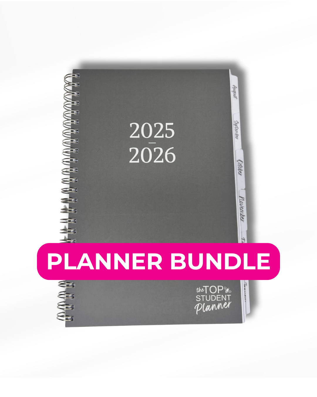 Grey TOP Student Planner Bundle | 2025-2026 School Year