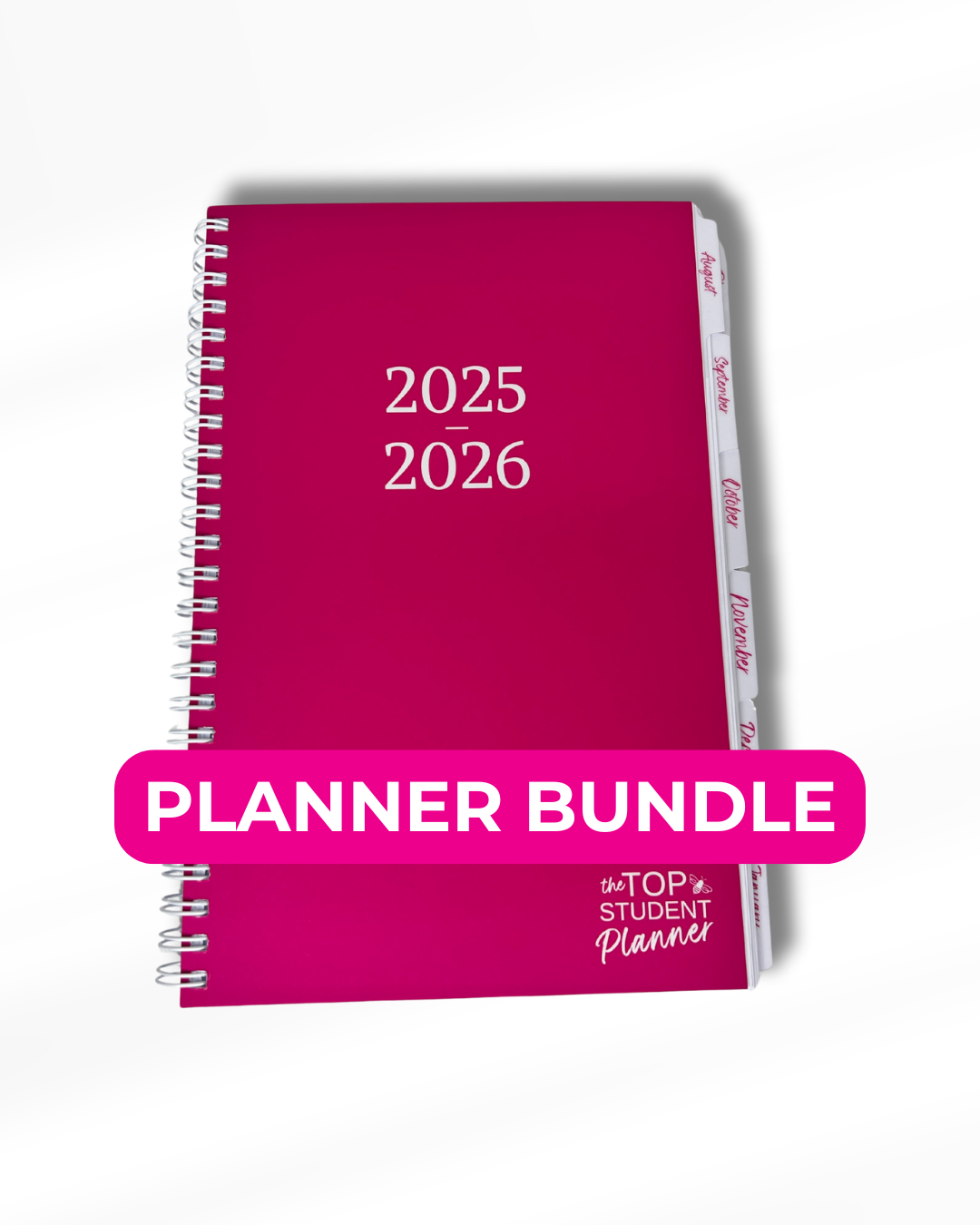 Hot Pink TOP Student Planner Bundle | 2025-2026 School Year