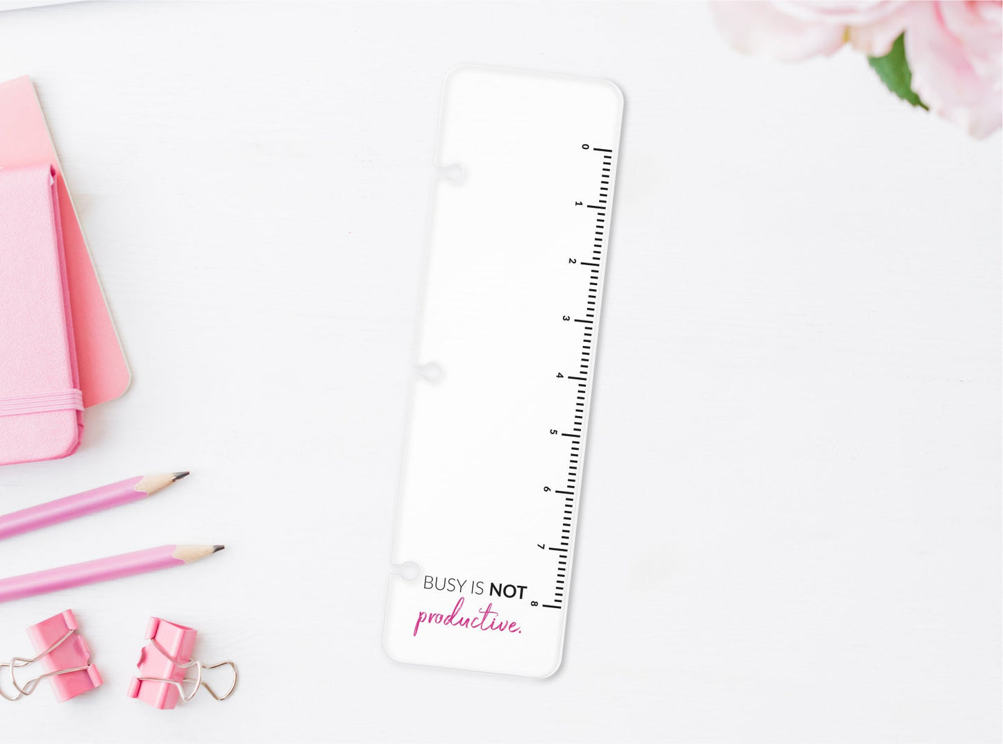 Bookmark + Ruler for Full Size Binder