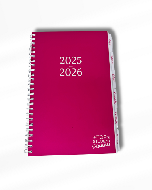 Hot Pink TOP Student Planner | 2025-2026 School Year