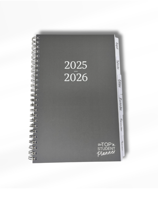 Grey TOP Student Planner | 2025-2026 School Year