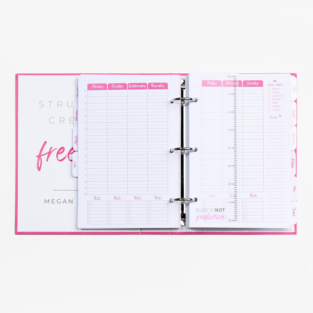 Hot Pink Standard TOP Planner Bundle